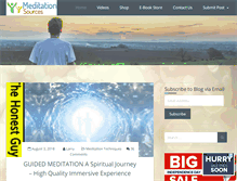 Tablet Screenshot of meditationsources.com